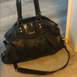 Black coach purse large